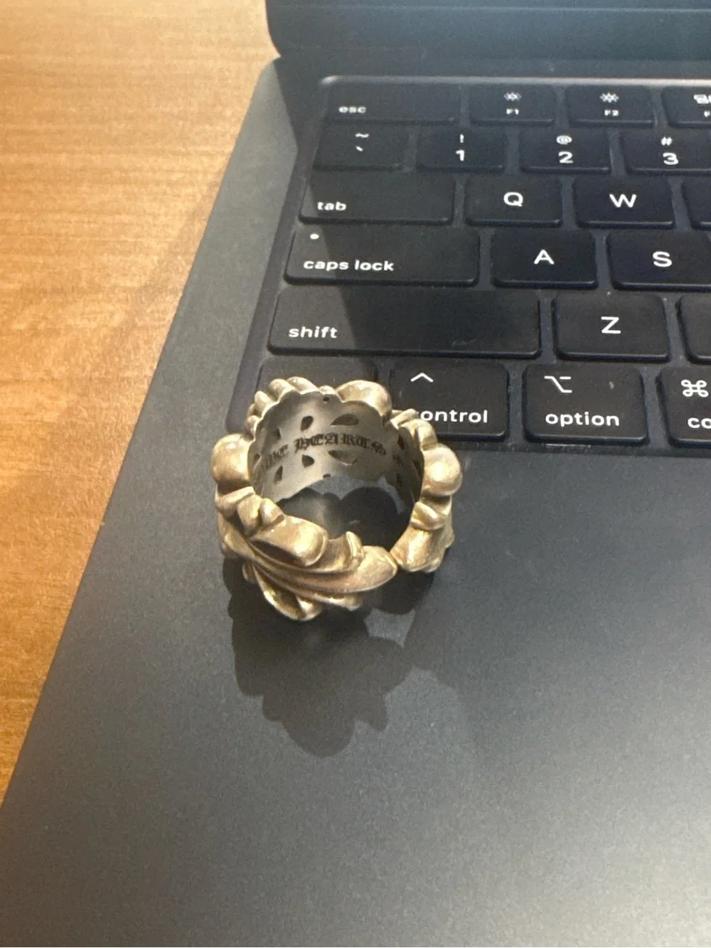 Chrome Hearts Double Floral Ring